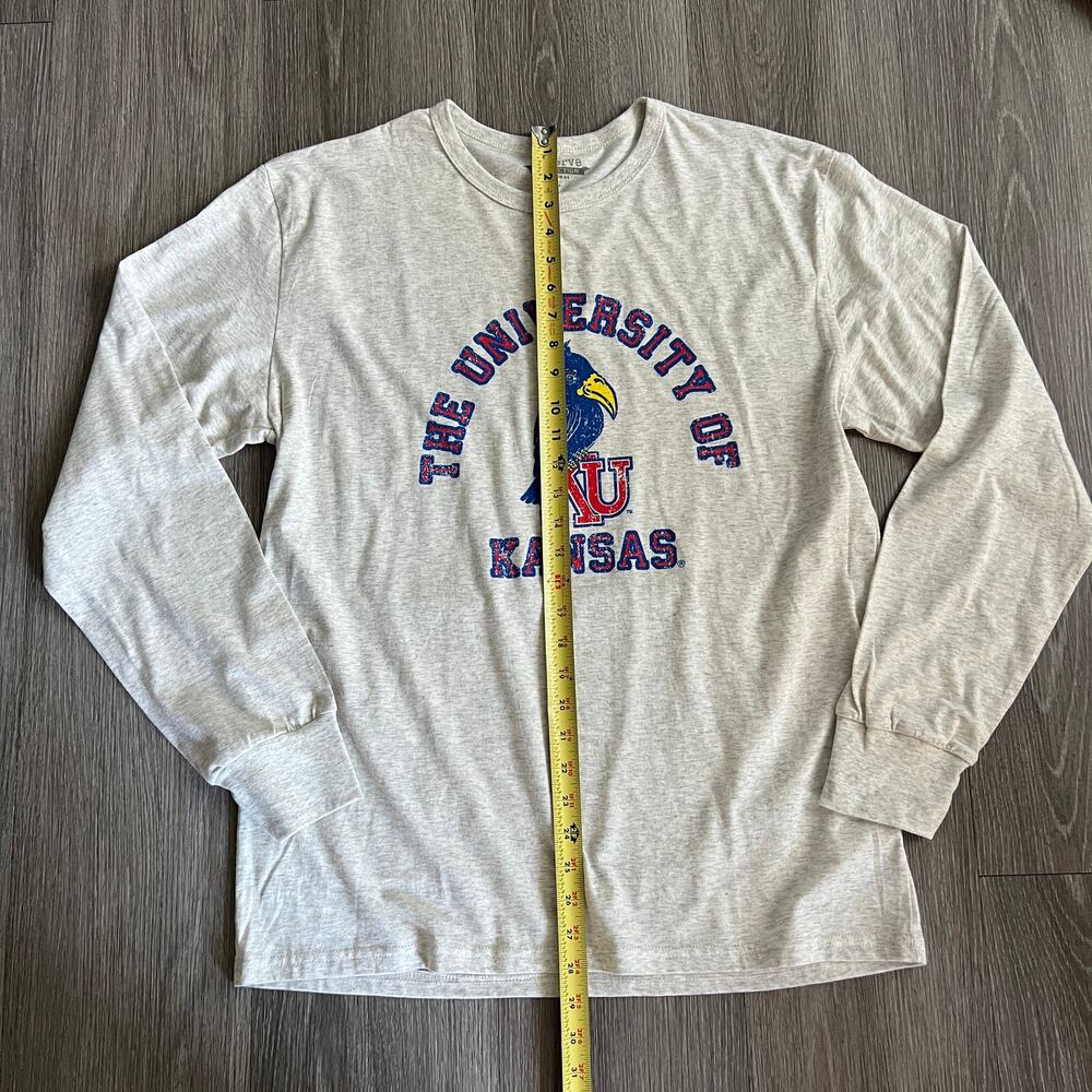 The University of Kansas Long Sleeved T-Shirt Size L - Picture 4 of 6